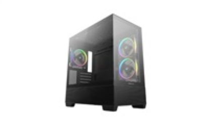 Obrázek DEEPCOOL Case CG380 3F, mATX, ARGB, Průhledná bočnice, 3 x 120mm Fan, černá