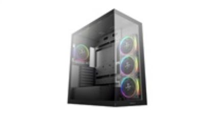 Obrázek DEEPCOOL Case CG580 4F V2, ATX, Průhledná bočnice, 4 x 120mm ARGB, černá