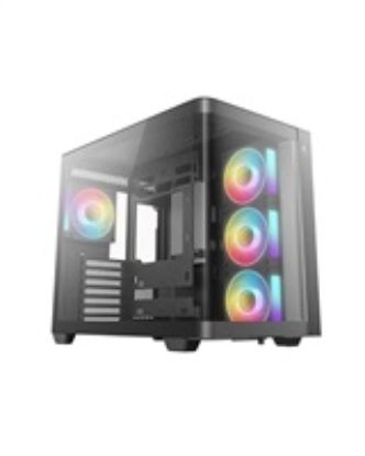 Obrázek DEEPCOOL Case CG530U 4F, ATX, Průhledná bočnice, 4 x 120mm ARGB Fan, černá