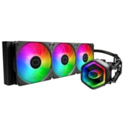 Obrázek Cooler Master vodní chladič MasterLiquid 360 Core II, 3 x 120mm, LGA1851, AM5, černá