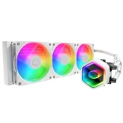 Obrázek Cooler Master vodní chladič MasterLiquid 360 Core II, 3 x 120mm, LGA1851, AM5, bílá