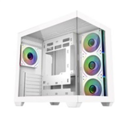 Obrázek Cooler Master case Elite 681, ATX, Průhledná bočnice, 4x 120mm ARGB Fan, Bílá