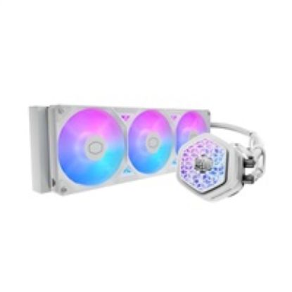 Obrázek Cooler Master vodní chladič MasterLiquid Atmos II VRM 360, 3 x 120mm, LGA1851, AM5, bílá