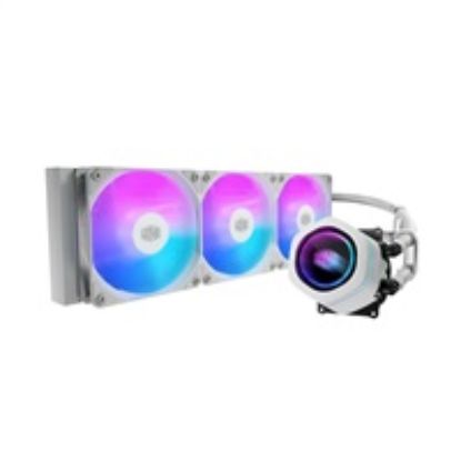 Obrázek Cooler Master vodní chladič MasterLiquid Core Nex 360, 3 x 120mm, LGA1851, AM5, bílá