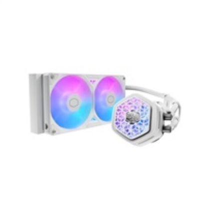 Obrázek Cooler Master vodní chladič MasterLiquid Atmos II VRM 240, 2 x 120mm, LGA1851, AM5, bílá
