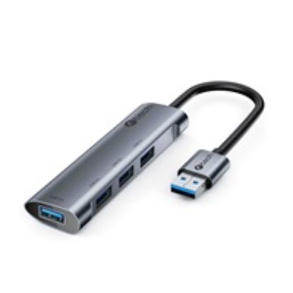 Obrázek C- TECH UHB- U3- AL, USB Hub, 4x USB 3.2 Gen 1, hliníkové tělo