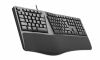 Obrázek C- TECH Klávesnice KB- 113E USB, ERGO, černá, CZ/ SK
