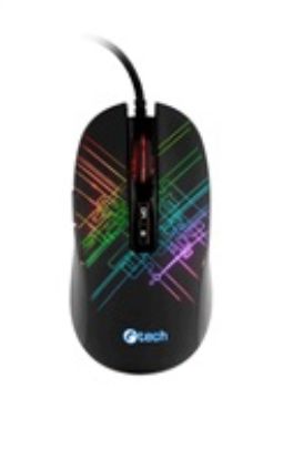 Obrázek C- TECH herní myš Dusk, casual gaming, 3200 DP I, RGB podsvícení, USB