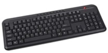 Obrázek C- TECH klávesnice KB- 102M USB, multimediální, slim, black, CZ/ SK