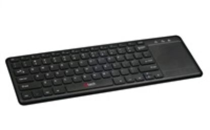 Obrázek C- TECH klávesnice WLTK- 01, bezdrátová s touchpadem, černá, USB