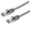 Obrázek C- TECH kabel patchcord Cat6a, S/ FTP, šedý, 1m