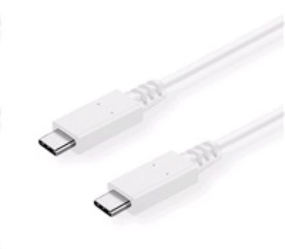 Obrázek C- TECH kabel USB 3.2, Type- C (CM/ CM), PD 100 W, 20Gbps, 1m, bílý