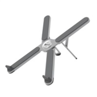 Obrázek C- TECH Stojan na notebook Quallis NTS- 100, do 15, 6", nastavitelný, hliníkový