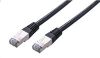 Obrázek C- TECH kabel patchcord Cat5e, FTP, černý, 0, 5m