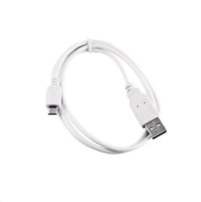 Obrázek C- TECH kabel USB 2.0 AM/ Micro, 1m, bílý