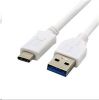 Obrázek C- TECH kabel USB 3.0 AM na USB- C kabel (AM/ CM), 2m, bílý