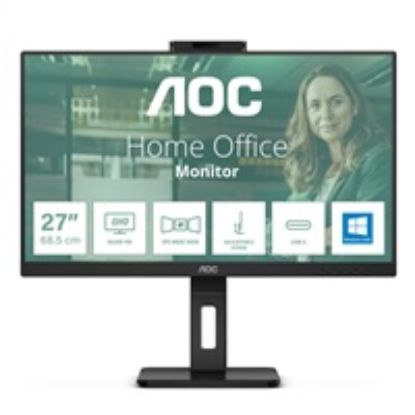 Obrázek AOC MT IPS LCD WLED 27" Q27P3QW - IPS panel, 2560 x 1440, 350cd, 2xHDMI, DP, 4xUSB 3.2, pivot, repro, webcam