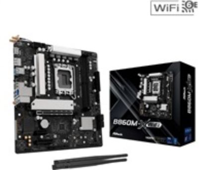 Obrázek ASRock MB Sc LGA1851 B860M- X WIFI, Intel B860, 2xDDR5, 1xDP, 1xHDMI, WiFi, mATX