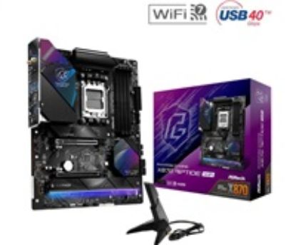 Obrázek ASRock MB Sc AM5 X870 RIPTIDE WIFI, AMD X870, 4xDDR5, 1xHDMI, 2xUSB4, WI- FI