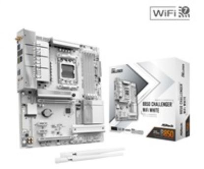 Obrázek ASRock MB Sc AM5 B850M Challenger WiFi WHITE, AMD B850, 4xDDR5, 1xHDMI, WiFi, mATX