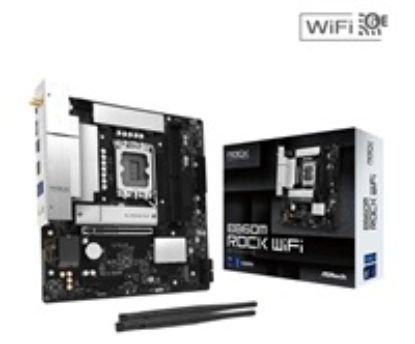 Obrázek ASRock MB Sc LGA1851 B860M ROCK WIFI, Intel B860, 2xDDR5, 1xHDMI, 1x DP, WiFi, mATX