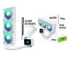 Obrázek ASROCK Vodní chladič Challenger White 360 Digital, 3 x 120mm, ARGB, LGA1851, AM5, bílá