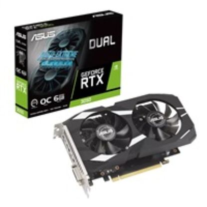 Obrázek ASUS VGA NVIDIA GeForce RTX 3050 DUAL OC 6 GB, RTX 3050, 6 GB GDDR6, 1xDP, 1xHDMI, 1xDVI