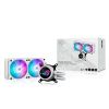 Obrázek ASUS vodní chladič CPU AIO ROG STRIX LC III 240 ARGB WHITE, 2 x 120mm, LGA1851, AM5