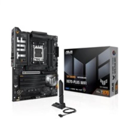 Obrázek ASUS MB Sc AM5 TUF GAMING X870- PLUS WIFI, AMD X870, 4xDDR5, 1xHDMI, 2xUSB4, WiFi
