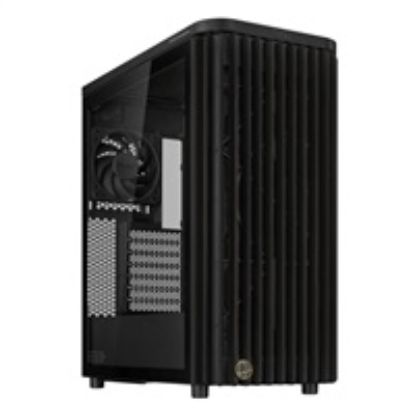 Obrázek ASUS case PROART PA401 WOOD TG, Mid Tower, ATX, 1xUSB- C Gen2 x 2, 2xUSB 3.0, 2x 160mm Fan, 1x 120mm Fan, černá