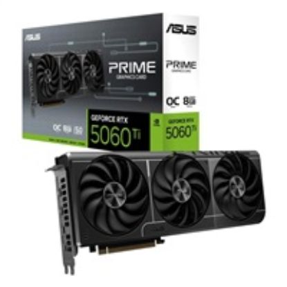 Obrázek ASUS VGA NVIDIA GeForce RTX 5060 Ti PRIME OC 8G, 8 GB GDDR7, 3xDP, 1xHDMI