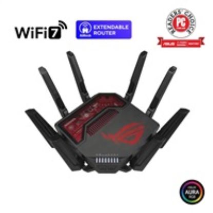 Obrázek ASUS Herní Router ROG Rapture GT- BE19000, 3- pásmový WiFi7 Router, 2x WAN, 4x LAN, AiMesh
