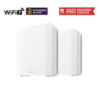Obrázek ASUS ZenWifi BT8 2- pack, WiFi7 Extendable Router, AiMesh, 1x WAN, 3x LAN, 1x 3.0
