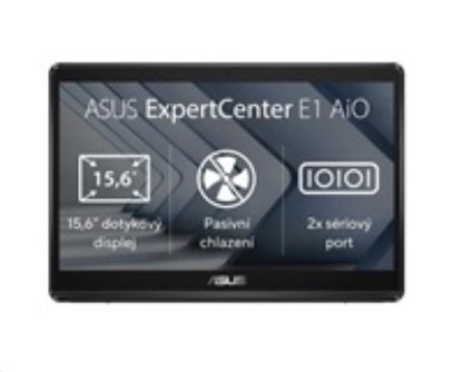 Obrázek ASUS PC AiO ExpertCenter E1 (E1600 WKAT- MR4128M), Celeron N4500, 15.6" 1920 x 1080, 4 GB, 128 GB SSD, UHD, bez OS…