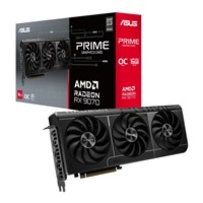 Obrázek ASUS VGA AMD Radeon RX 9070 PRIME OC 16 GB, RX 9070, 16 GB GDDR6, 3xDP, 1xHDMI
