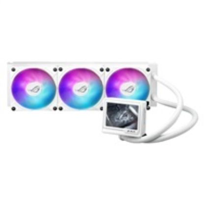 Obrázek ASUS vodní chladič CPU AIO ROG RYUJIN III 360 ARGB EXTREME, 3 x 120mm, LGA1851, AM5, bílá