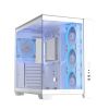 Obrázek ASUS Case A32 PLUS TG ARGB, ATX, Průhledná bočnice, 4x 120mm ARGB Fan, Bílá