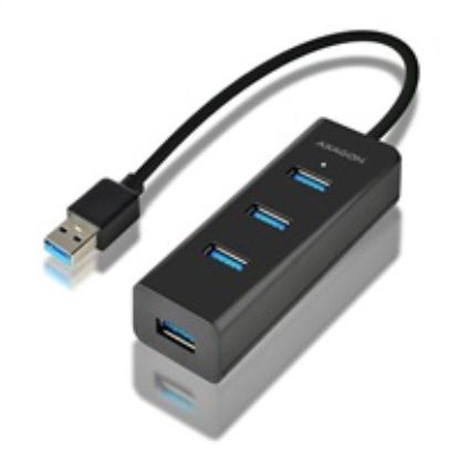 Obrázek AXAGON HUE- S2B, 4x USB 3.0 CHARGING hub, micro USB nap. konektor, kabel USB- A 30cm