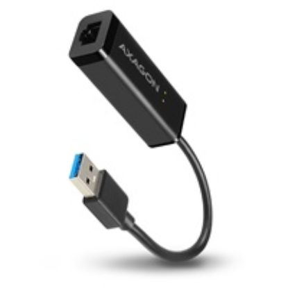 Obrázek AXAGON ADE- SR, USB- A 3.2 Gen 1 - Gigabit Ethernet síťová karta, auto instal, černá