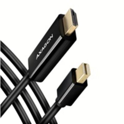 Obrázek AXAGON RVDM- HI14C2, Mini DisplayPort - > HDMI 1.4 redukce / kabel 1.8 m, 4K/ 30 Hz