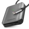 Obrázek AXAGON CRE- S3C, USB- C 3.2 Gen 1 - SUPERSPEED čtečka karet, 3- slot & lun SD/ microSD/ CF, podpora UHS- II