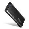 Obrázek AXAGON EEM2- SB2, USB- C 3.2 Gen 2 - M.2 NVMe & SATA SSD kovový RAW box, bezšroubkový, černý