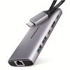 Obrázek AXAGON HMC- 6G2L, USB 10Gb/ s hub, 2x USB- A, 1x USB- C, HDMI 4k/ 60, RJ- 45, PD 100 W, kabel USB- C 15cm