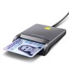 Obrázek AXAGON CRE- SM3T, USB- A FlatReader čtečka kontaktních karet Smart card (eObčanka), kabel 1.3m