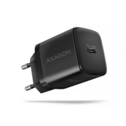Obrázek AXAGON ACU- PD30, Sil nabíječka do sítě 30 W, 1x port USB- C, PD3.0/ PPS/ QC4+/ SFC/ AFC/ Apple, černá