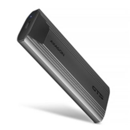 Obrázek AXAGON EEM2- GTS2, USB- C 10Gbps - M.2 NVMe & SATA SSD kovový THIN box, bezšroubkový