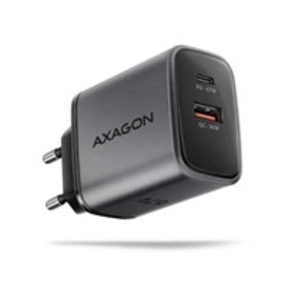 Obrázek AXAGON ACU- PQ67 GaN nabíječka do sítě 67 W, USB- A + USB- C, PD3.0/ PPS/ QC4+/ SFC2.0/ Apple