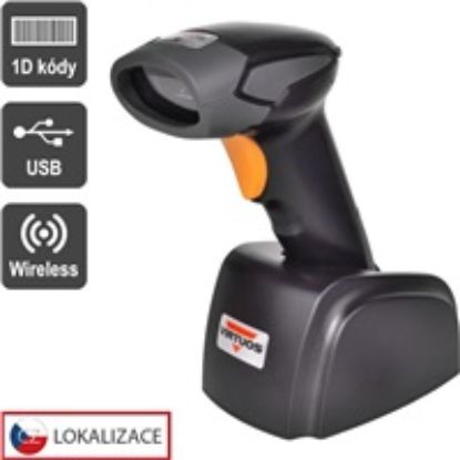Obrázek Virtuos CCD čtečka Virtuos HW- 311A, bezdrátová, USB základna, černá