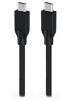 Obrázek GENIUS nabíjecí kabel ACC- C2CC- 3A, 100cm, USB- C na USB- C, 3A, PD60 W, opletený, černý