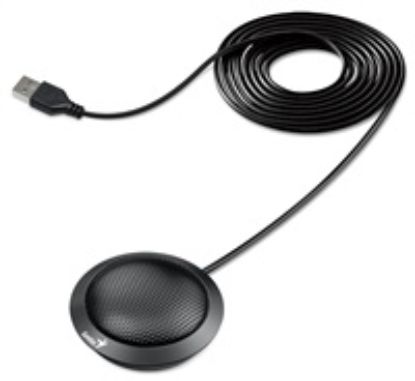 Obrázek GENIUS mikrofon MIC- 100U, stolní, drátový, USB, černá